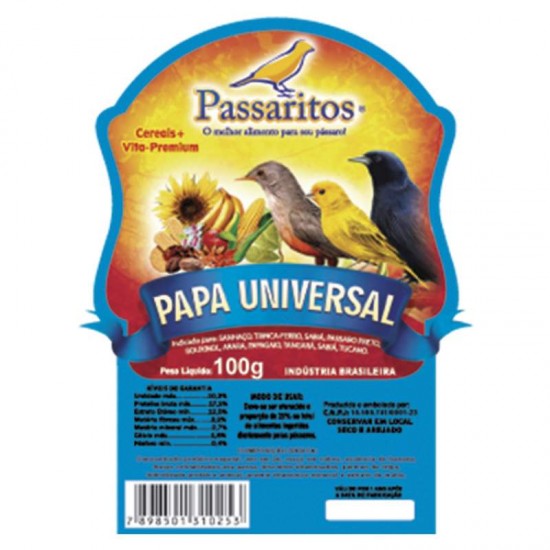 PAPA UNIVERSAL PASSARITOS C/10X100G
