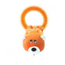 38307 - BRINQ PELUCIA MORDEDOR ESQUILO LARANJA