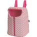 MOCHILA TRANSP.POLIESTER ABERTURA ZIPER ROSA